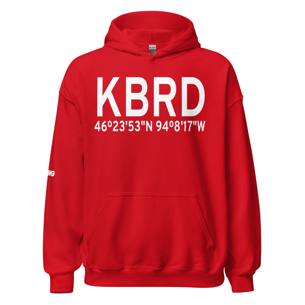 Brainerd Lakes Regional Airport (KBRD) ICAO Hoodie Sweatshirt 