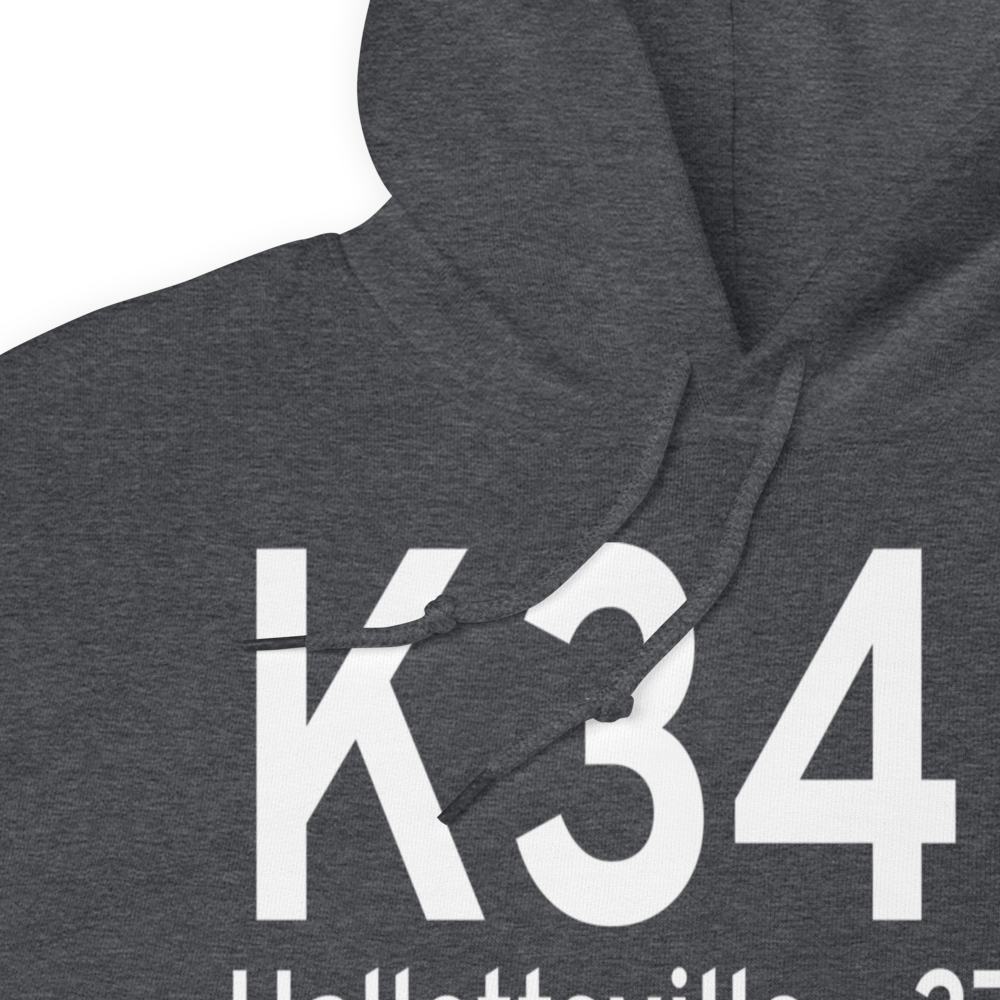 Hallettsville Municipal Airport (K34R) ICAO Hoodie Sweatshirt 