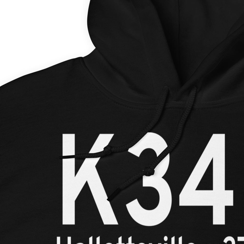 Hallettsville Municipal Airport (K34R) ICAO Hoodie Sweatshirt 