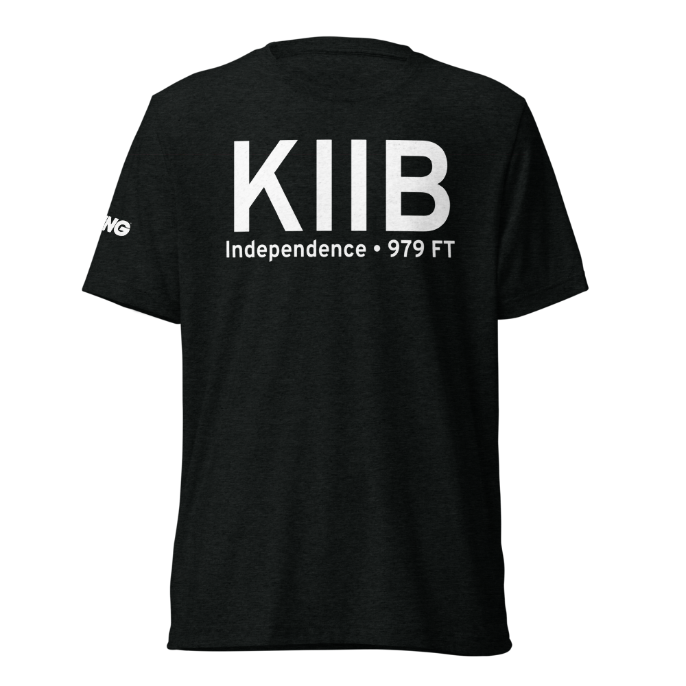 Independence Municipal Airport (KIIB) ICAO Tri-blend T-Shirt 