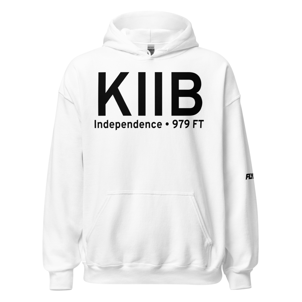 Independence Municipal Airport (KIIB) ICAO Hoodie Sweatshirt 