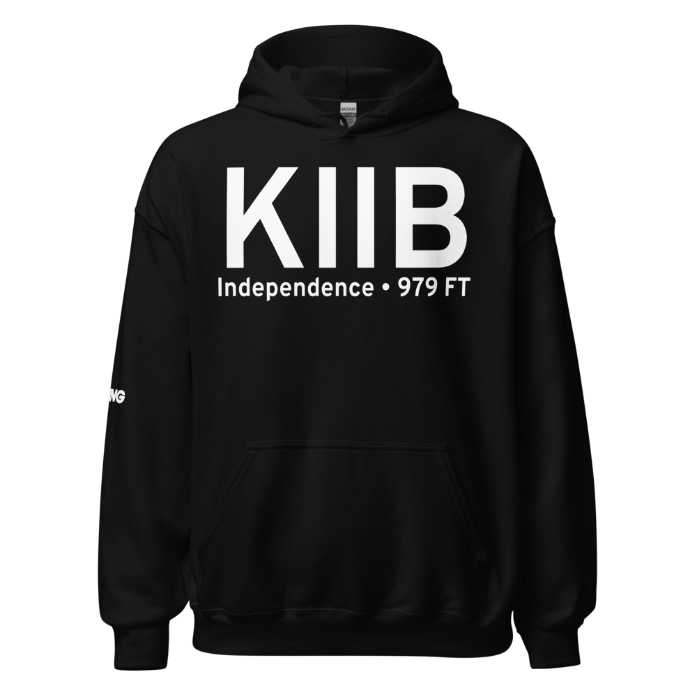 Independence Municipal Airport (KIIB) ICAO Hoodie Sweatshirt 