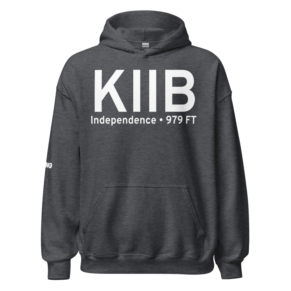 Independence Municipal Airport (KIIB) ICAO Hoodie Sweatshirt 
