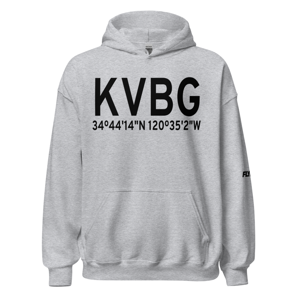 Vandenberg Air Force Base (KVBG) ICAO Hoodie Sweatshirt 