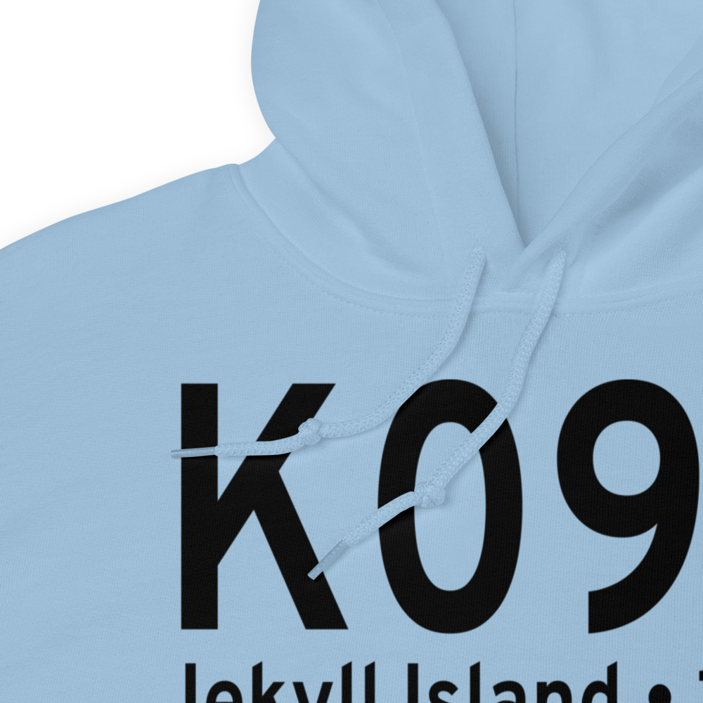 Jekyll Island Airport (K09J) ICAO Hoodie Sweatshirt 