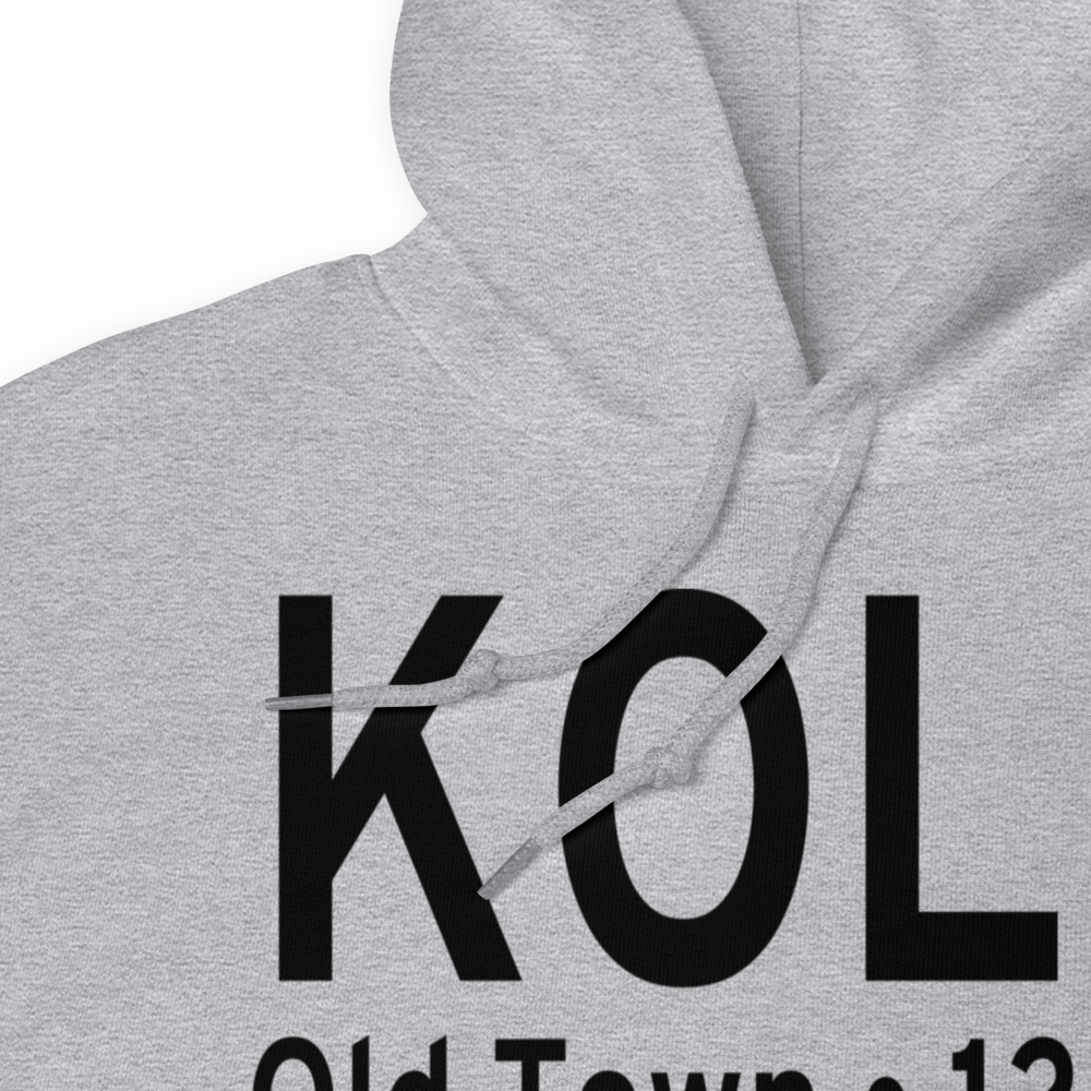 Dewitt Field,Old Town Municipal Airport (KOLD) ICAO Hoodie Sweatshirt 