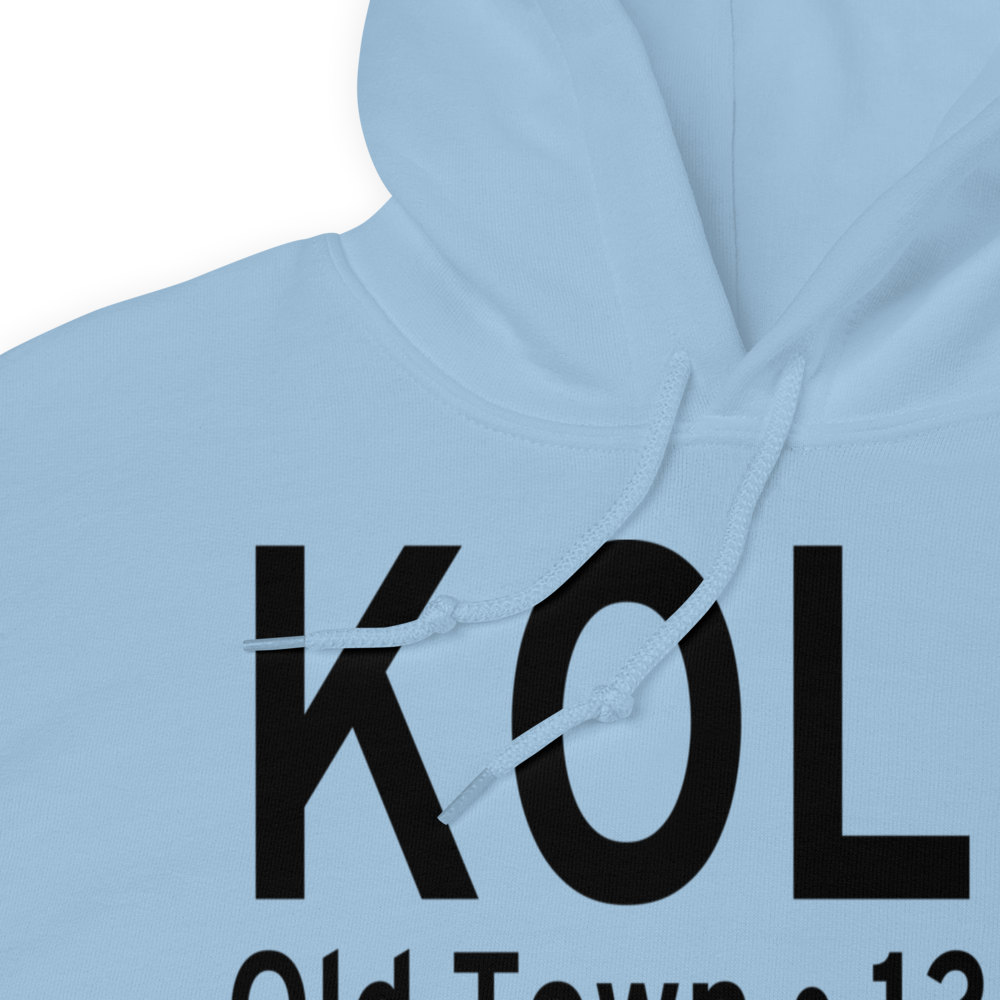 Dewitt Field,Old Town Municipal Airport (KOLD) ICAO Hoodie Sweatshirt 