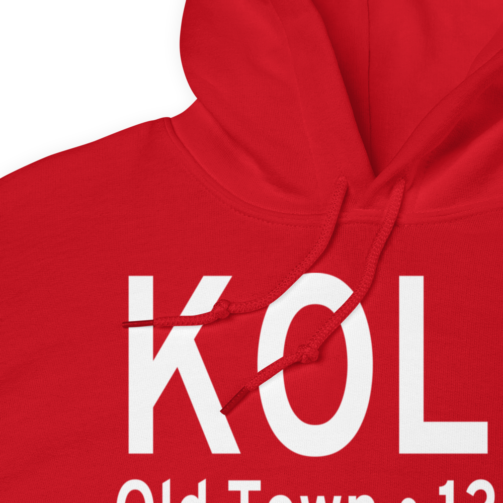 Dewitt Field,Old Town Municipal Airport (KOLD) ICAO Hoodie Sweatshirt 