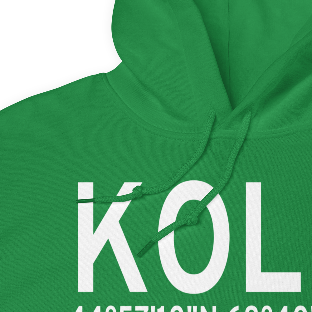 Dewitt Field,Old Town Municipal Airport (KOLD) ICAO Hoodie Sweatshirt 