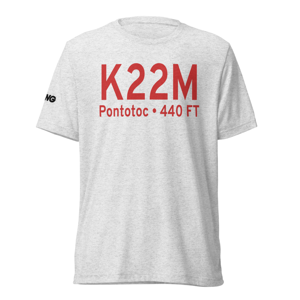 Pontotoc County Airport (K22M) ICAO Tri-blend T-Shirt 