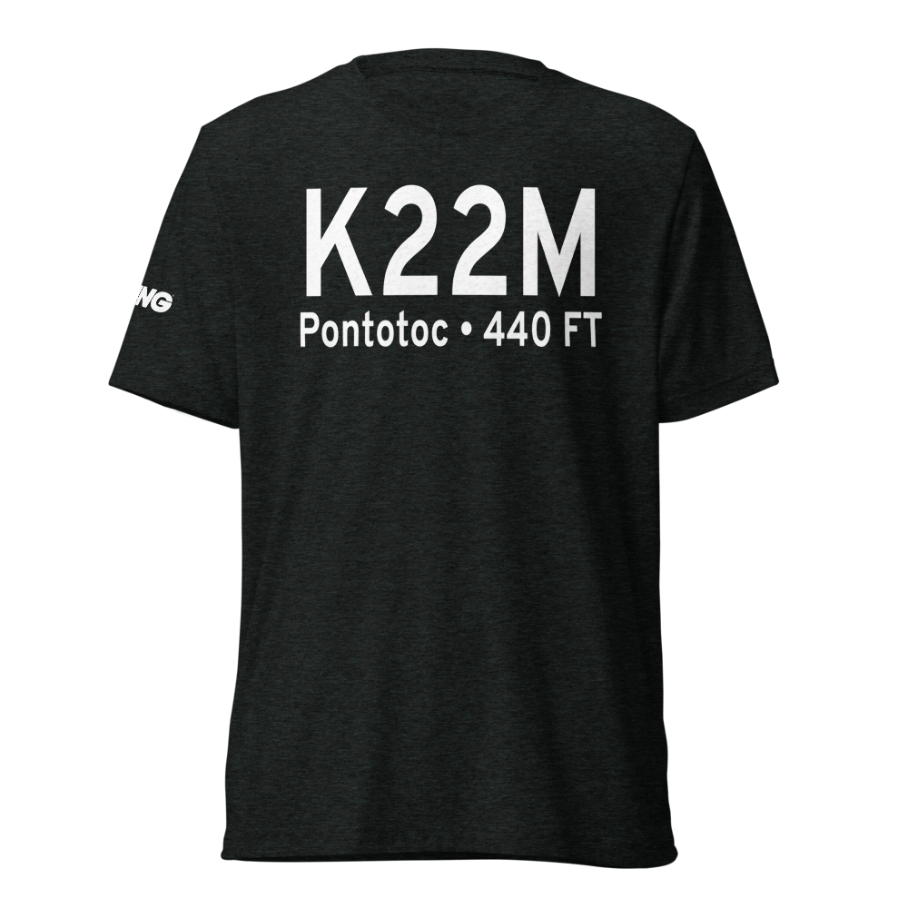 Pontotoc County Airport (K22M) ICAO Tri-blend T-Shirt 