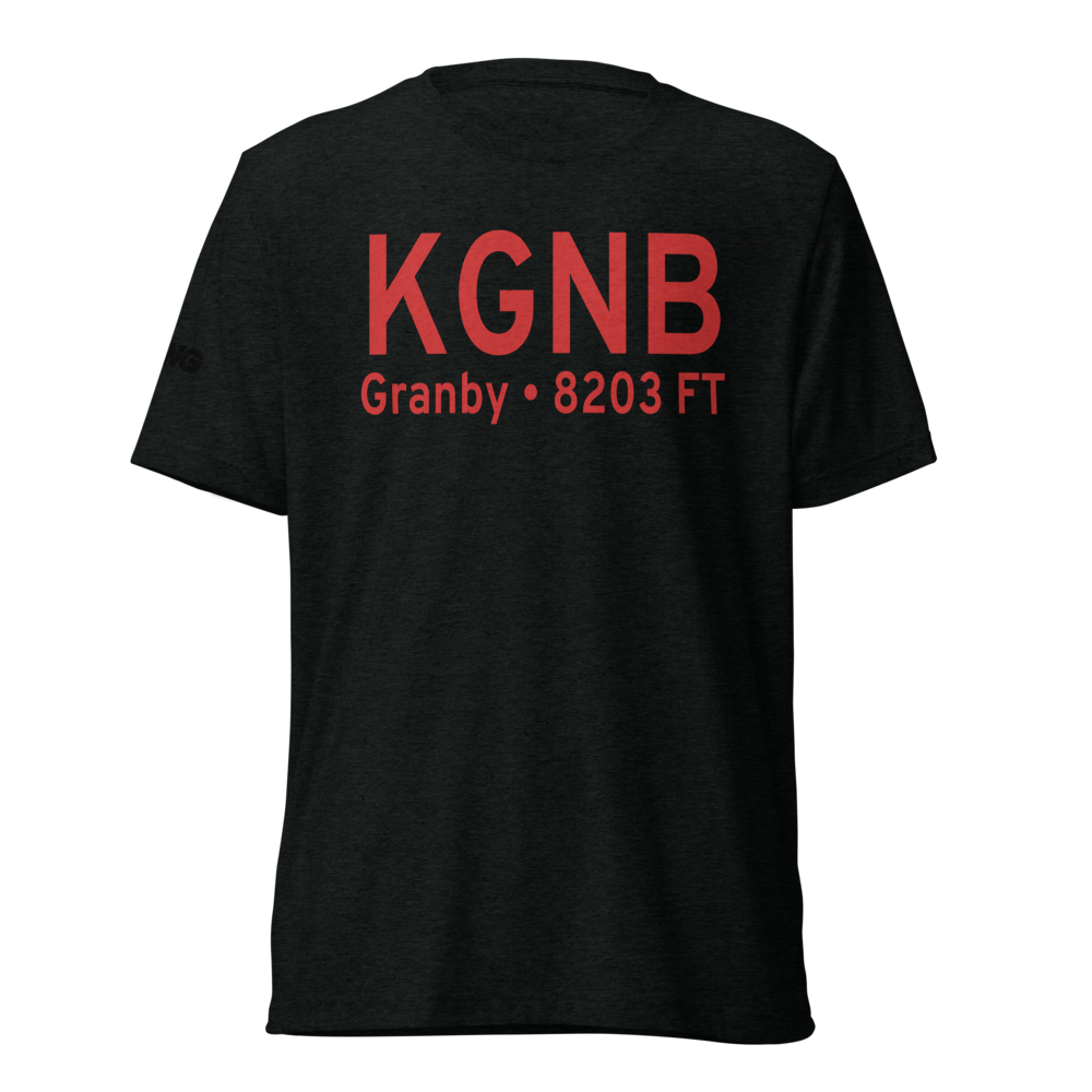 Granby Grand County Airport (KGNB) ICAO Tri-blend T-Shirt 