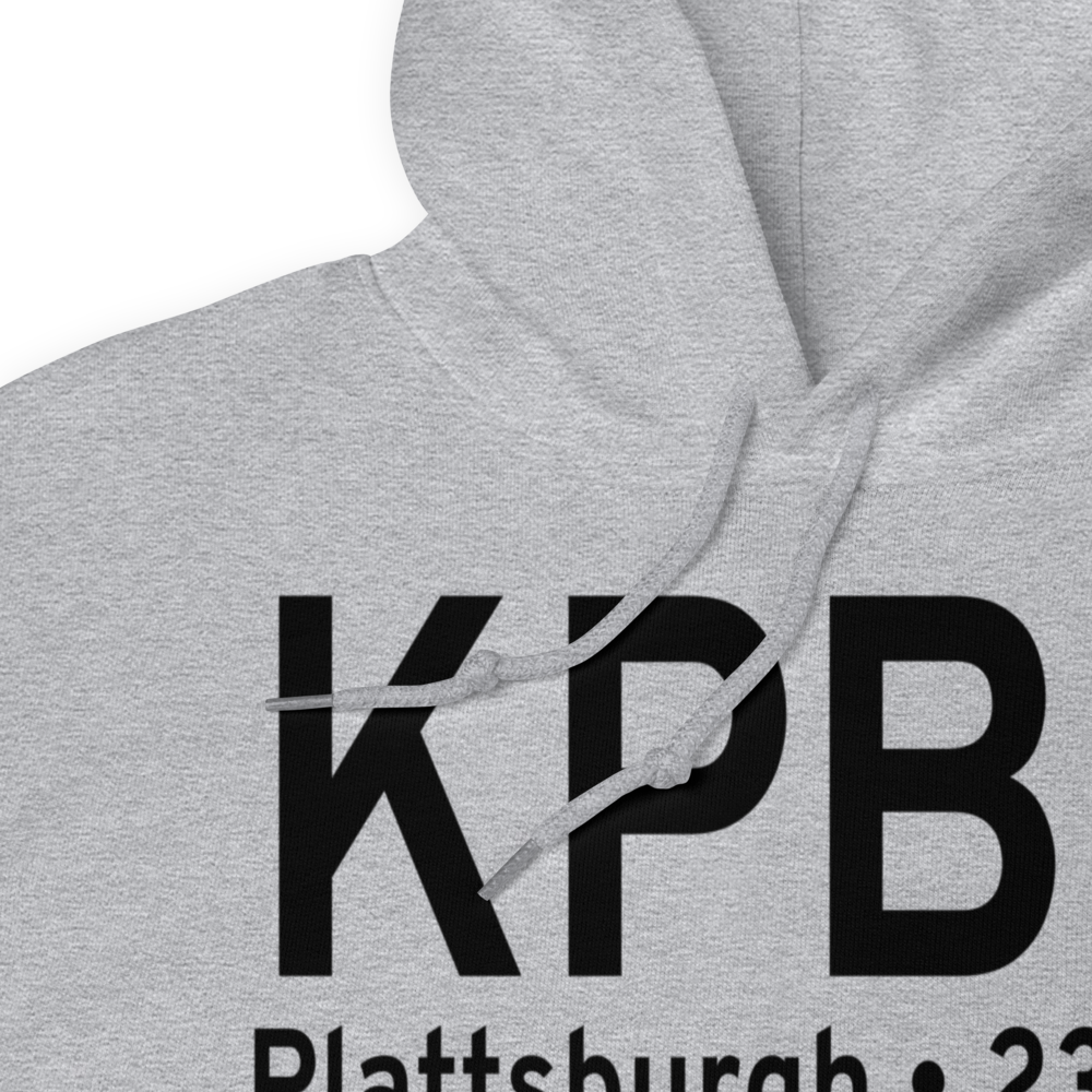 Plattsburgh International Airport (KPBG) ICAO Hoodie Sweatshirt 