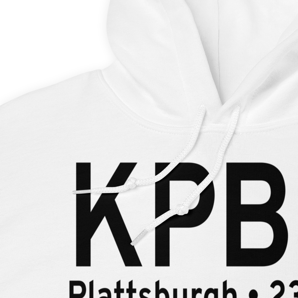 Plattsburgh International Airport (KPBG) ICAO Hoodie Sweatshirt 