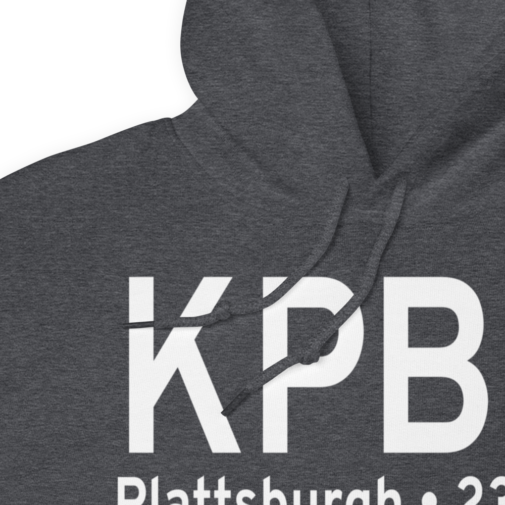 Plattsburgh International Airport (KPBG) ICAO Hoodie Sweatshirt 