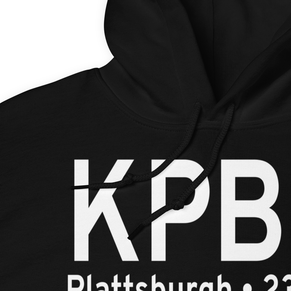 Plattsburgh International Airport (KPBG) ICAO Hoodie Sweatshirt 