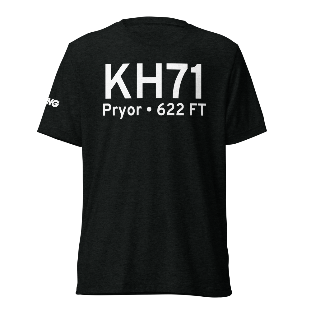 Mid America Industrial Airport (KH71) ICAO Tri-blend T-Shirt 