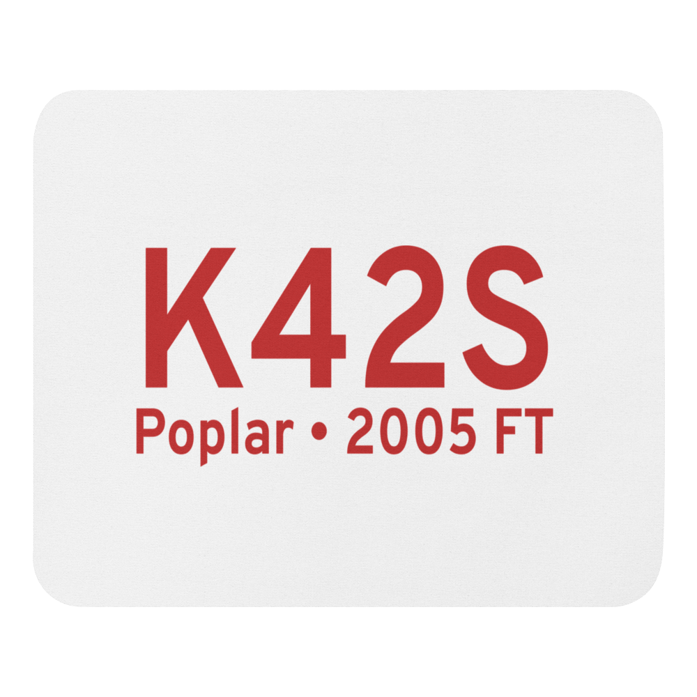 Poplar Airport (K42S) ICAO  Mouse Pad 