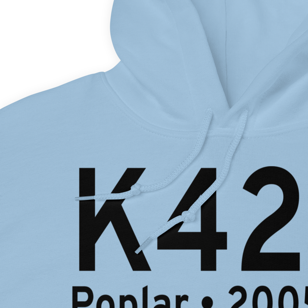 Poplar Airport (K42S) ICAO Hoodie Sweatshirt 
