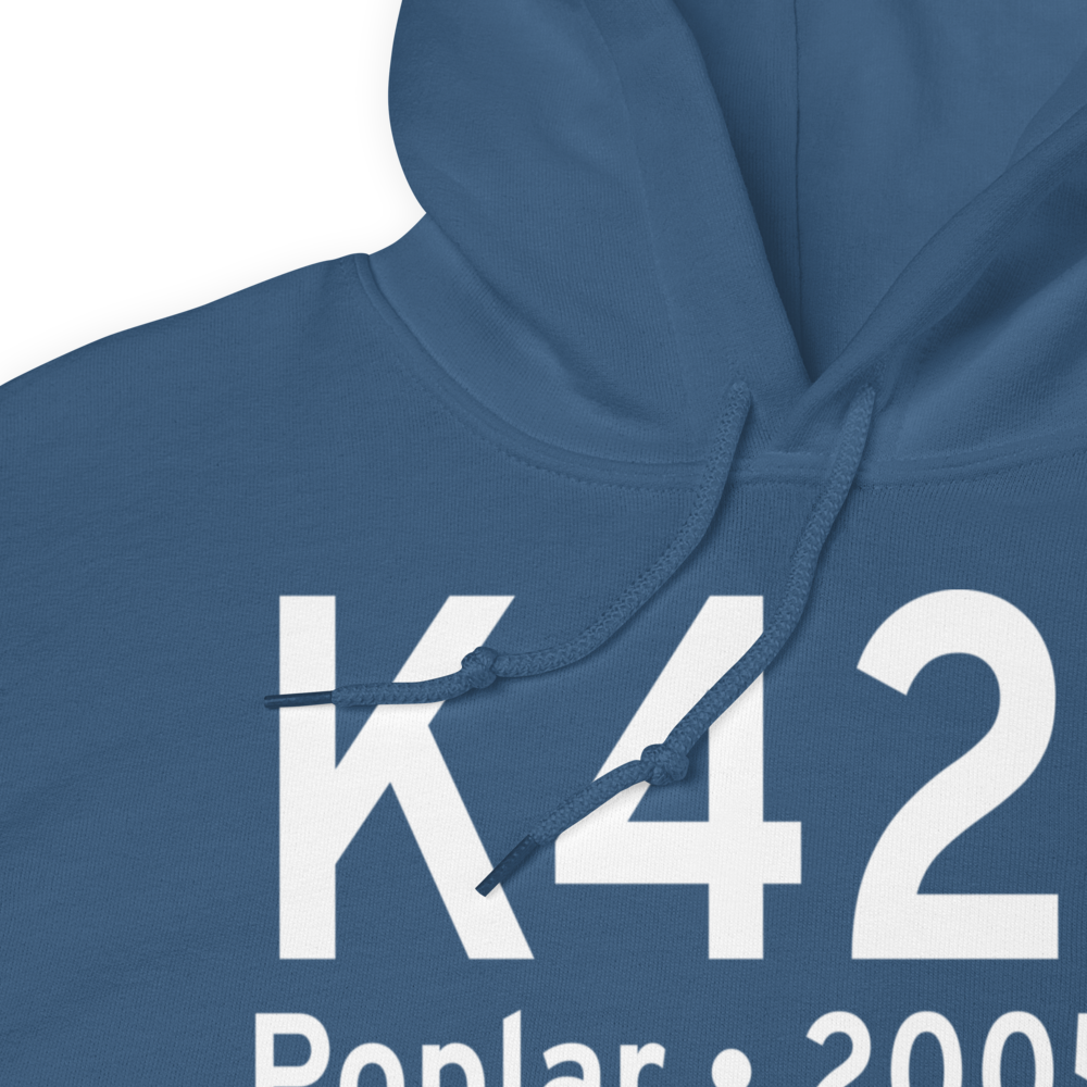 Poplar Airport (K42S) ICAO Hoodie Sweatshirt 