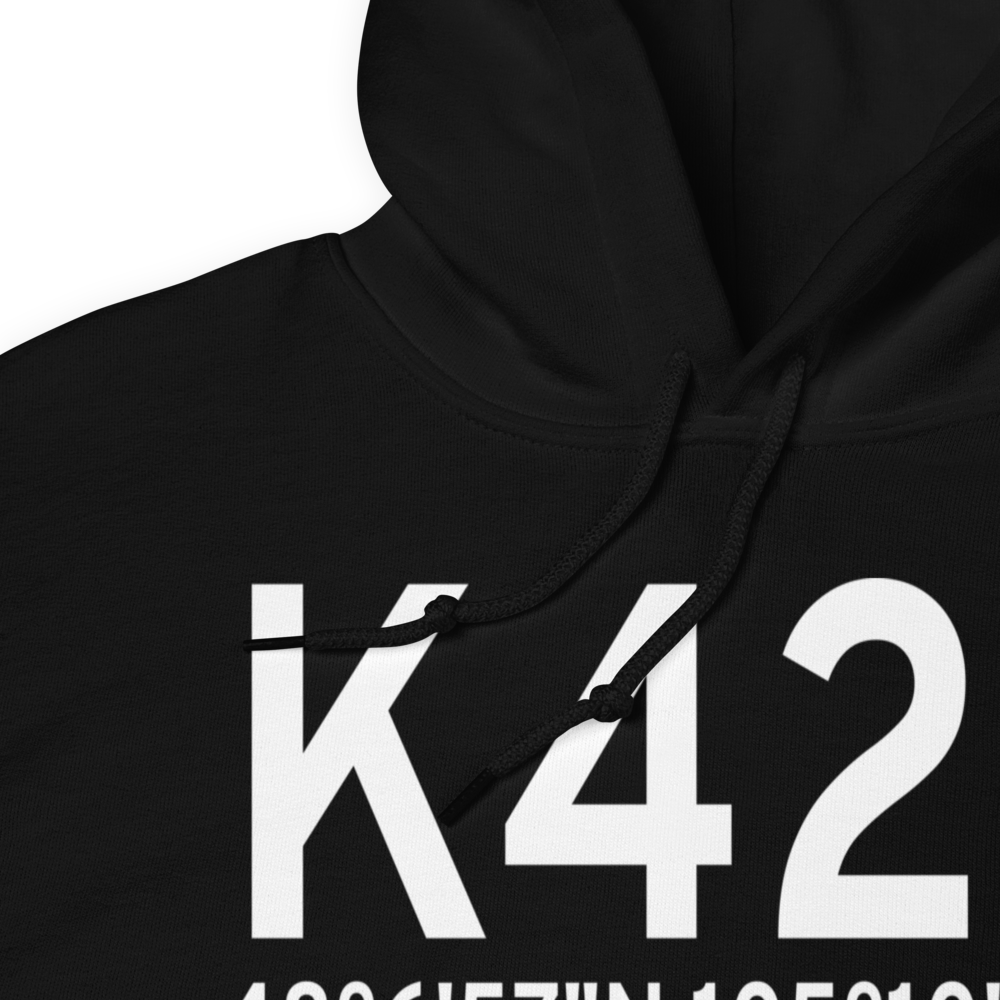 Poplar Airport (K42S) ICAO Hoodie Sweatshirt 