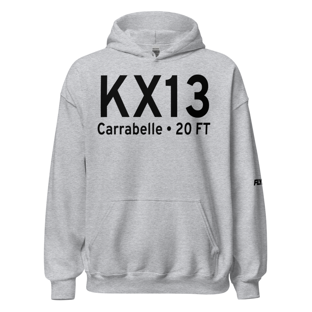 Carrabelle Thompson Airport (KX13) ICAO Hoodie Sweatshirt 