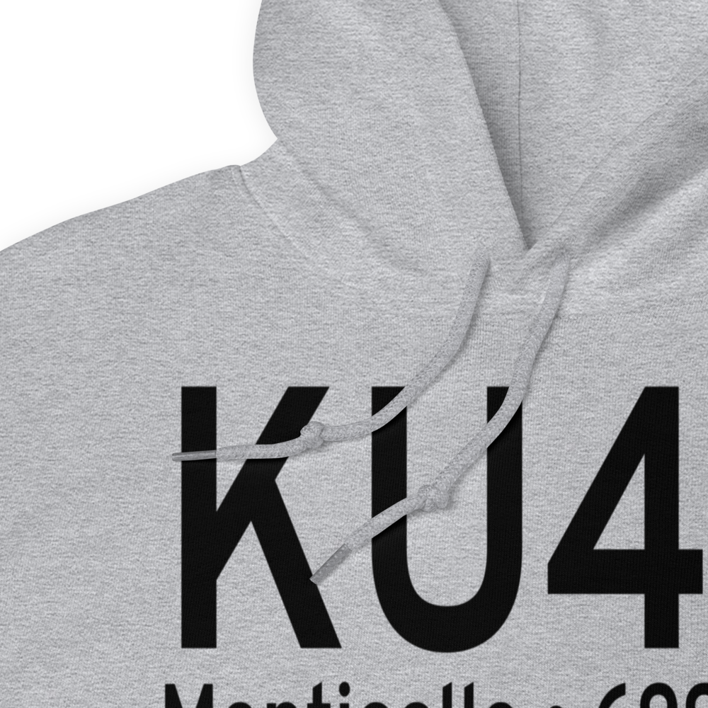 Monticello Airport (KU43) ICAO Hoodie Sweatshirt 