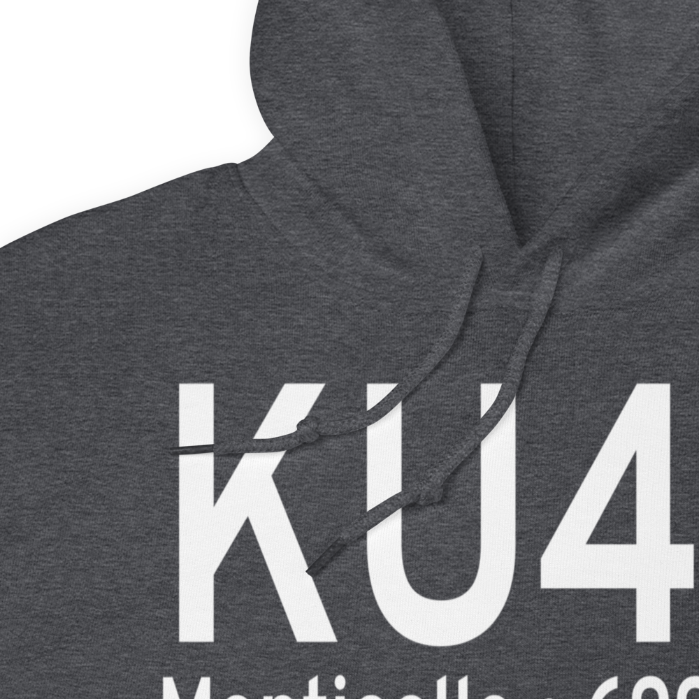 Monticello Airport (KU43) ICAO Hoodie Sweatshirt 