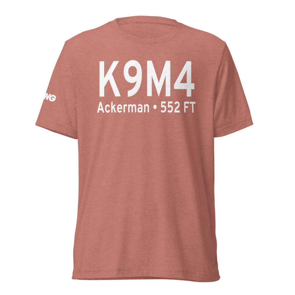 Ackerman Choctaw County Airport (K9M4) ICAO Tri-blend T-Shirt 