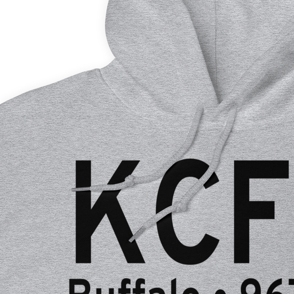 Buffalo Municipal Airport (KCFE) ICAO Hoodie Sweatshirt 