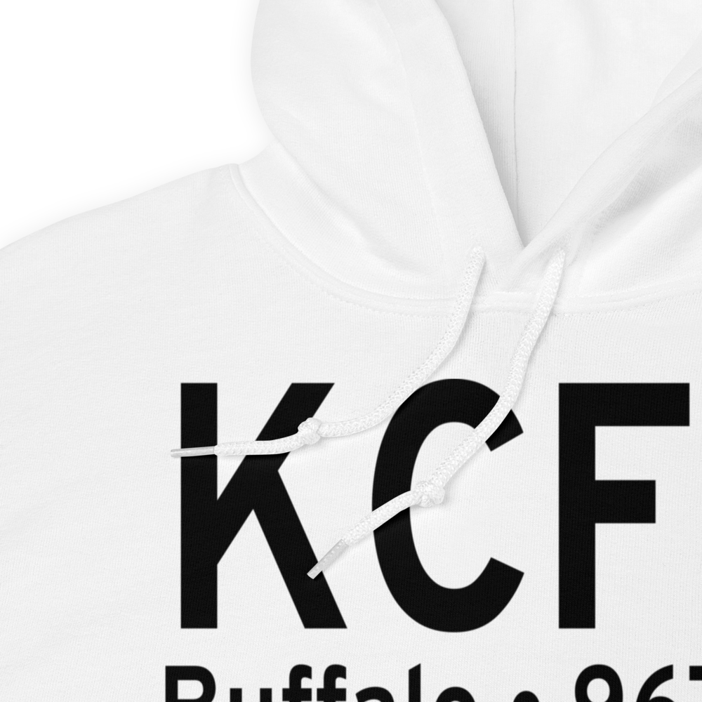 Buffalo Municipal Airport (KCFE) ICAO Hoodie Sweatshirt 