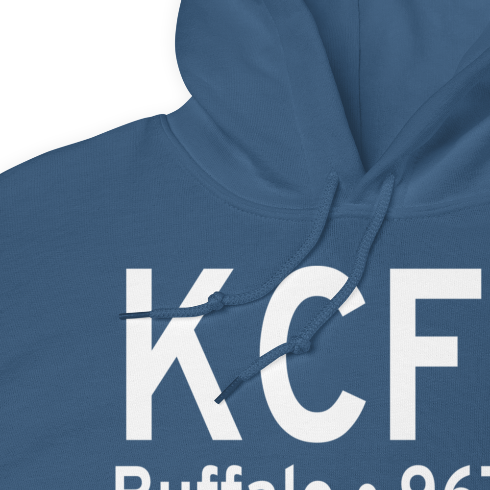 Buffalo Municipal Airport (KCFE) ICAO Hoodie Sweatshirt 