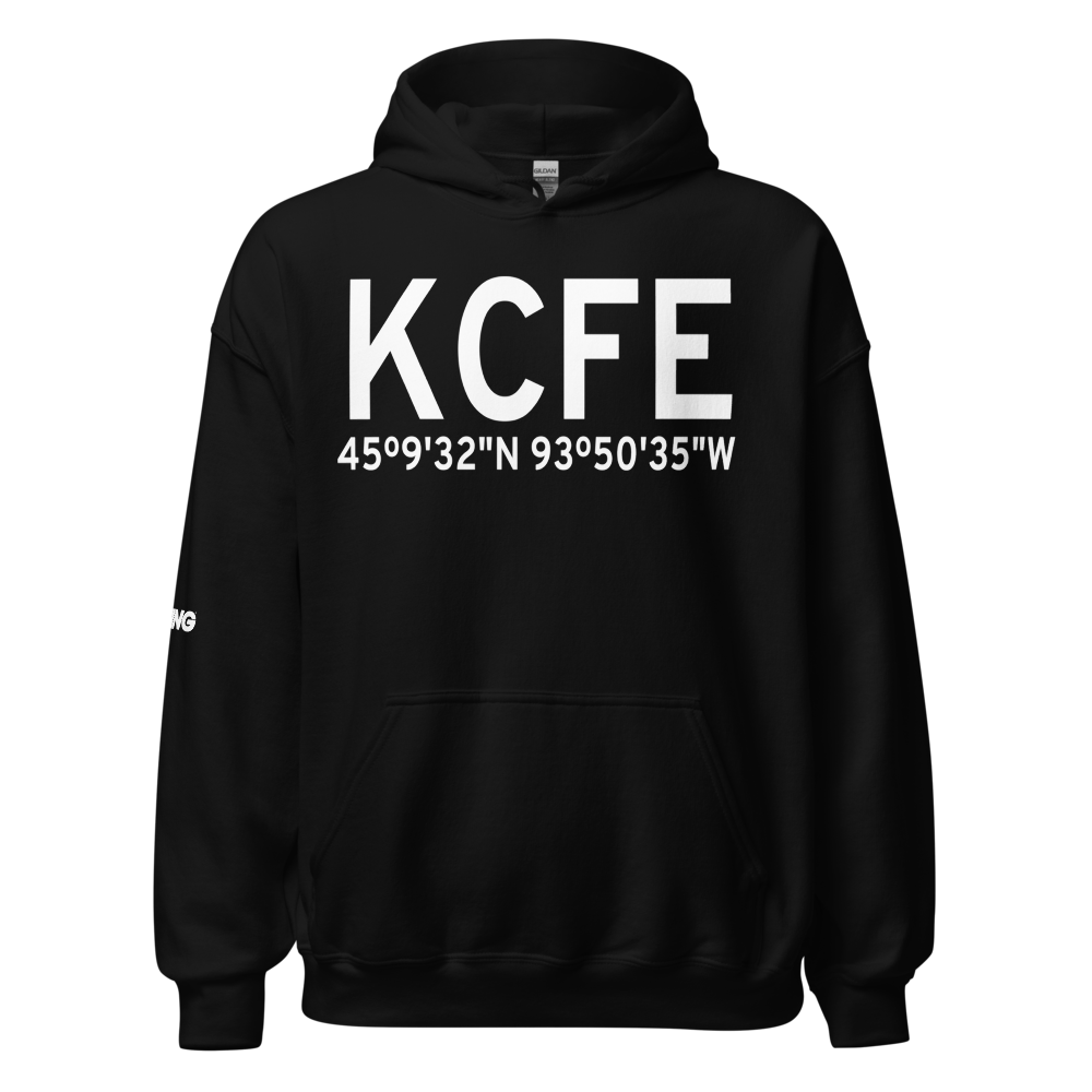 Buffalo Municipal Airport (KCFE) ICAO Hoodie Sweatshirt 