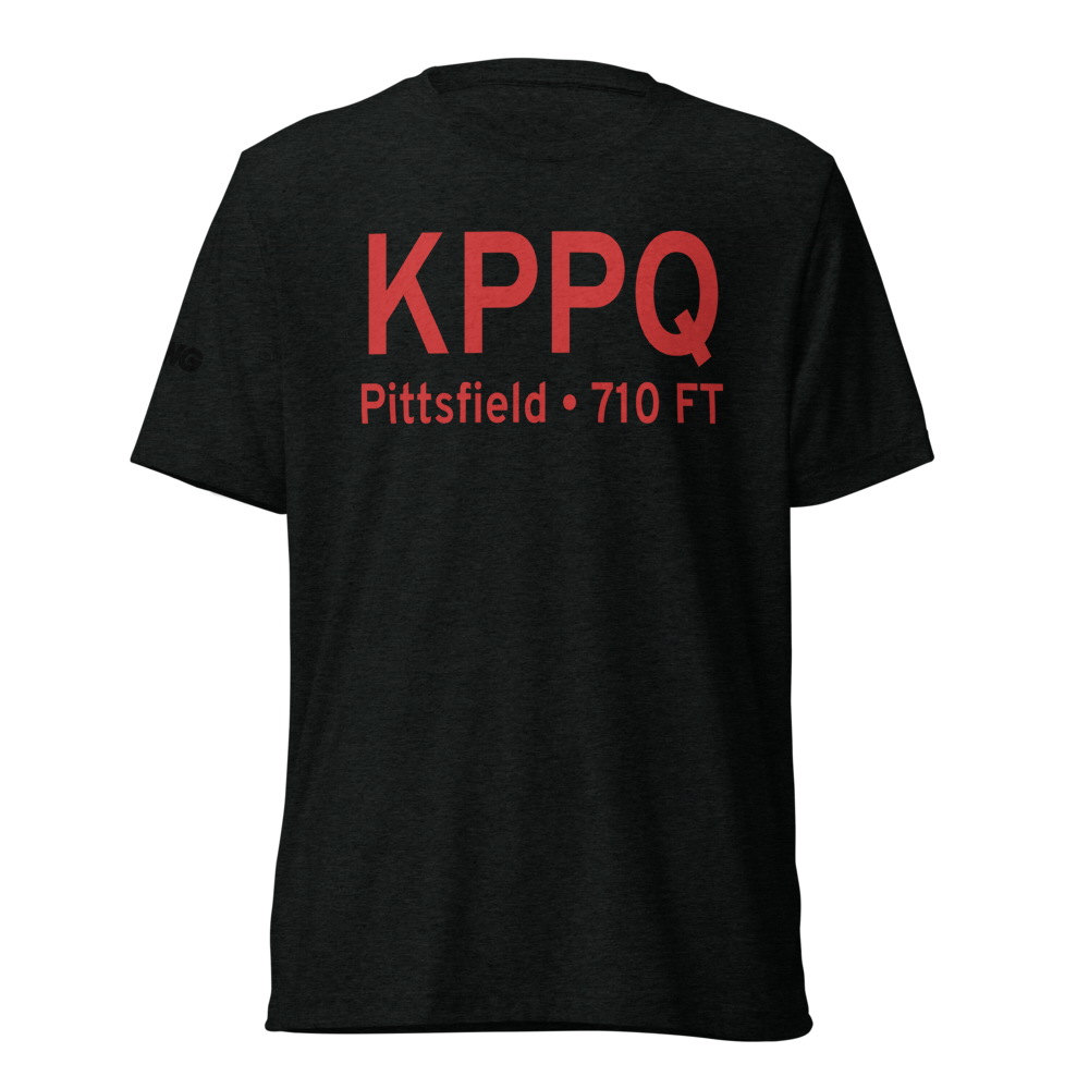Pittsfield Penstone Municipal Airport (KPPQ) ICAO Tri-blend T-Shirt 