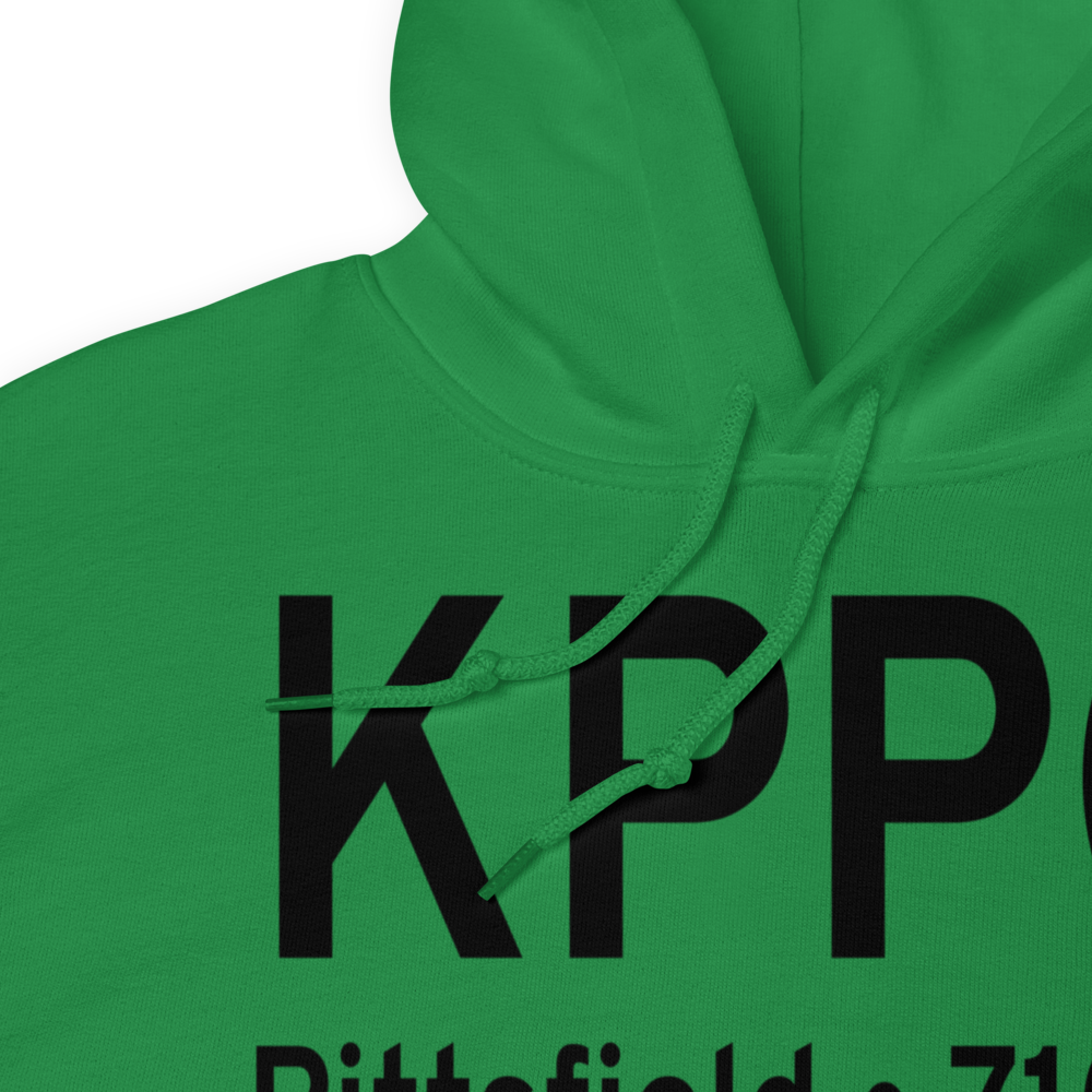 Pittsfield Penstone Municipal Airport (KPPQ) ICAO Hoodie Sweatshirt 