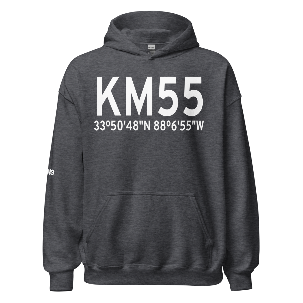 Lamar County Airport (KM55) ICAO Hoodie Sweatshirt 