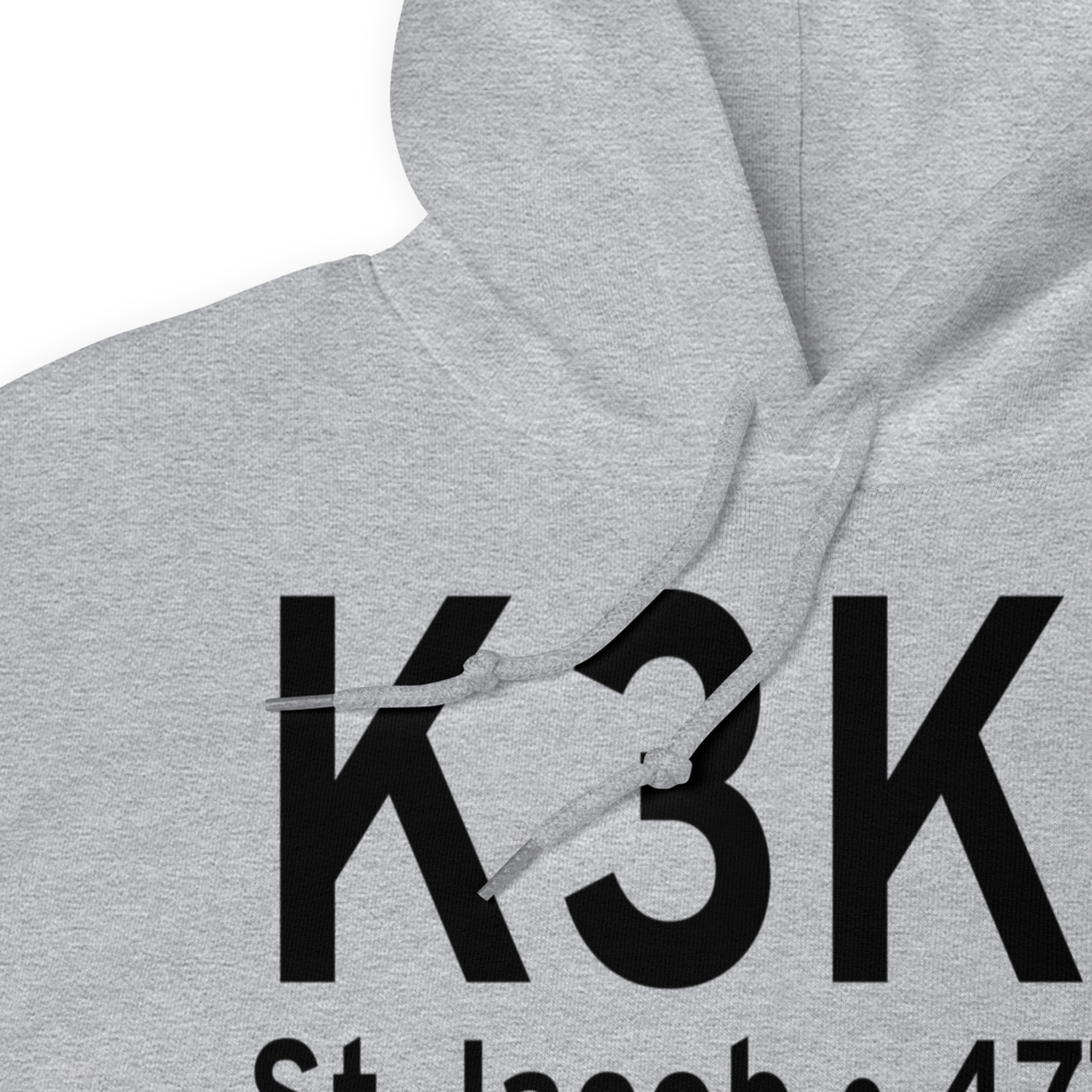 St Louis Metro-East Airport/Shafer Field (K3K6) ICAO Hoodie Sweatshirt 
