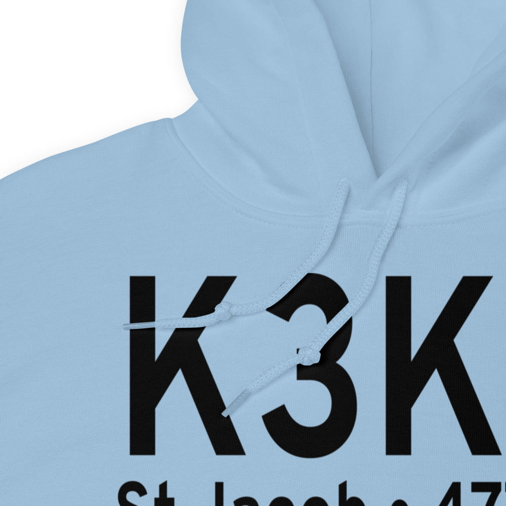 St Louis Metro-East Airport/Shafer Field (K3K6) ICAO Hoodie Sweatshirt 