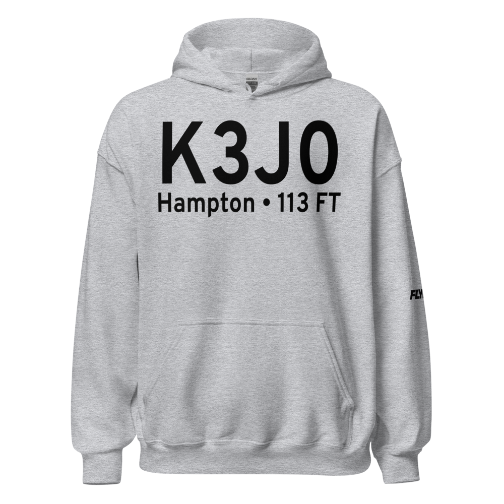 Hampton County Airport (K3J0) ICAO Hoodie Sweatshirt 