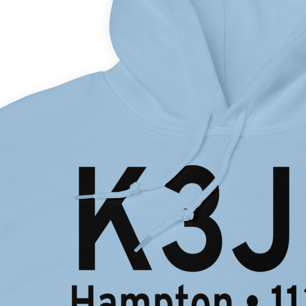 Hampton County Airport (K3J0) ICAO Hoodie Sweatshirt 