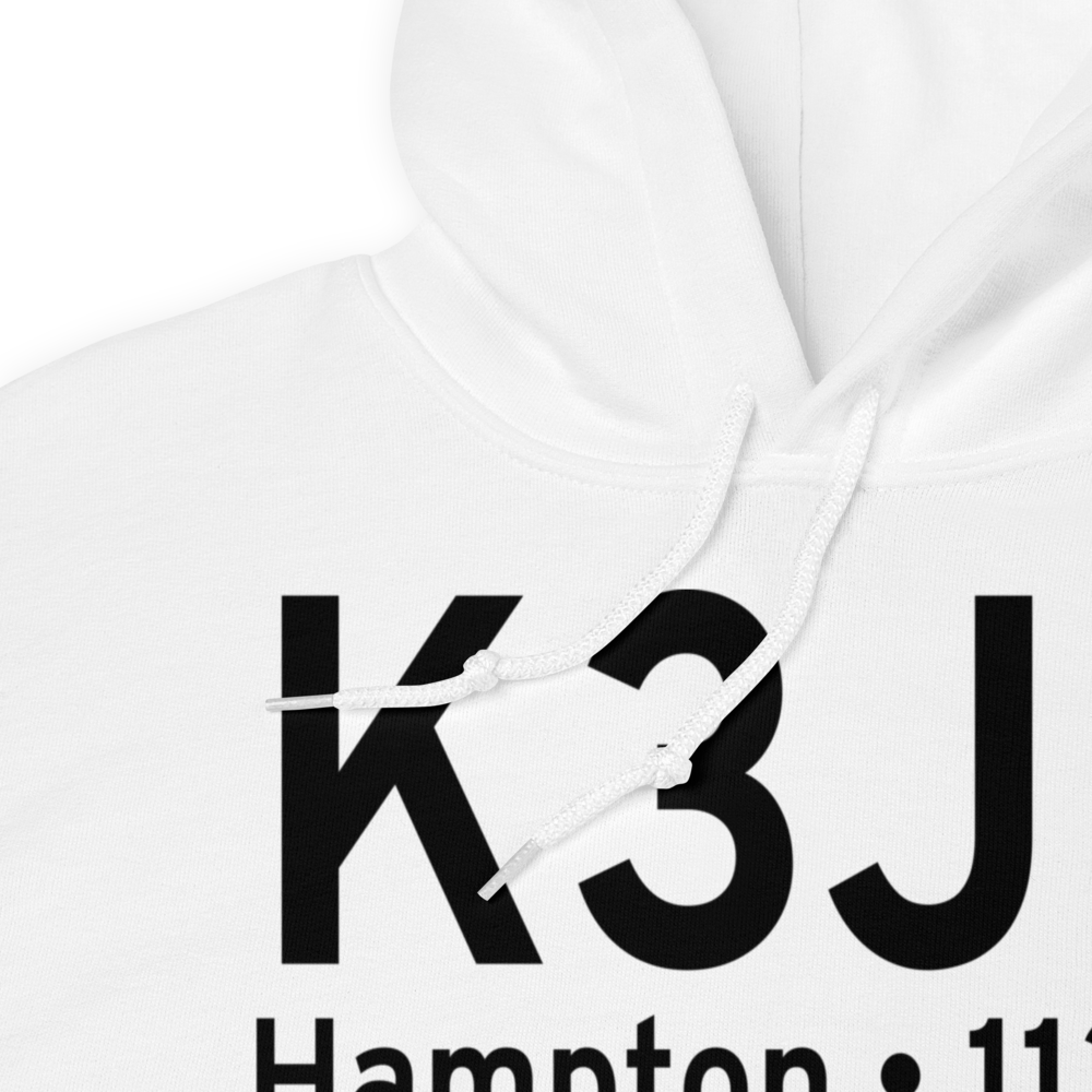 Hampton County Airport (K3J0) ICAO Hoodie Sweatshirt 