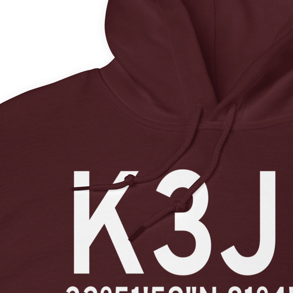 Hampton County Airport (K3J0) ICAO Hoodie Sweatshirt 