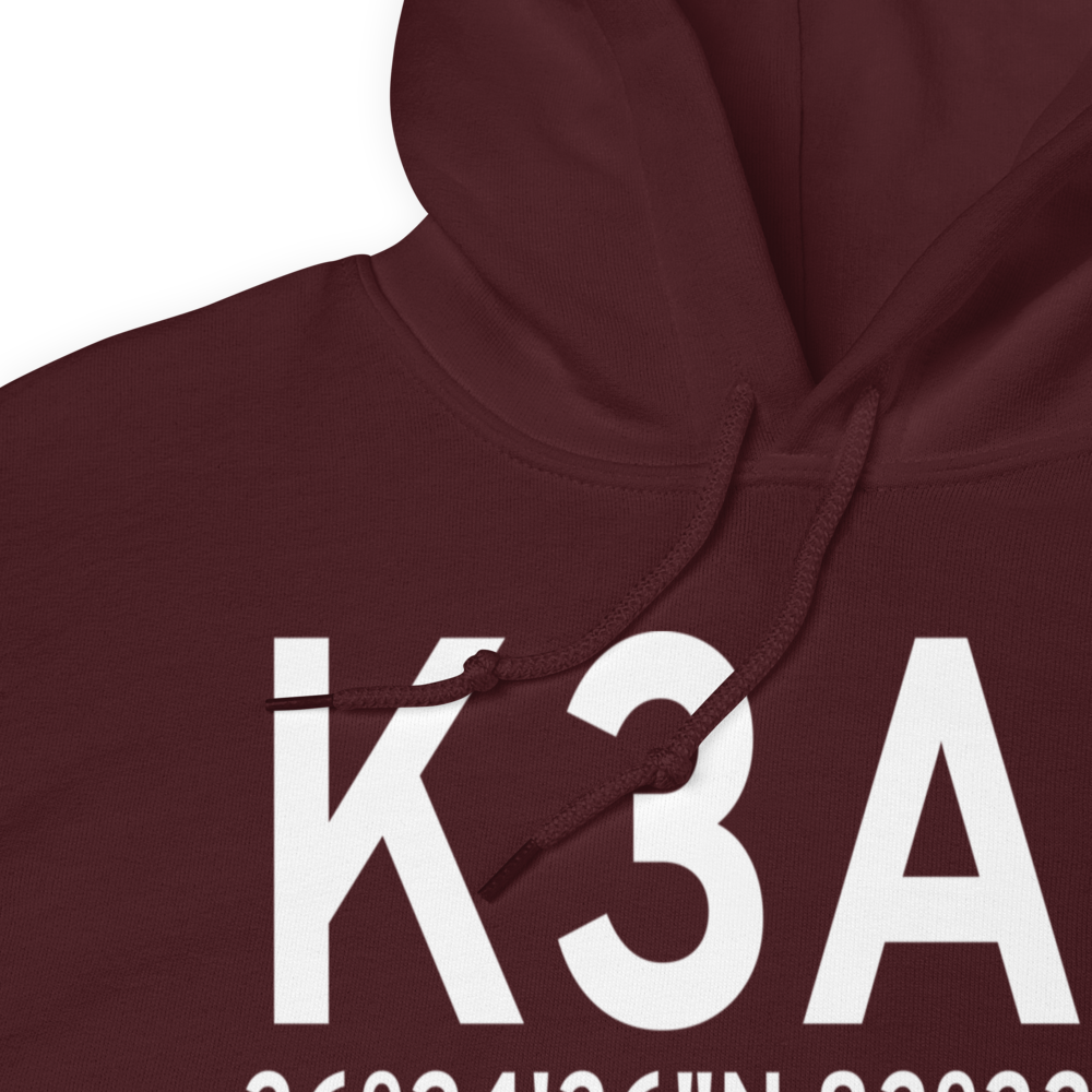 New Tazewell Municipal Airport (K3A2) ICAO Hoodie Sweatshirt 
