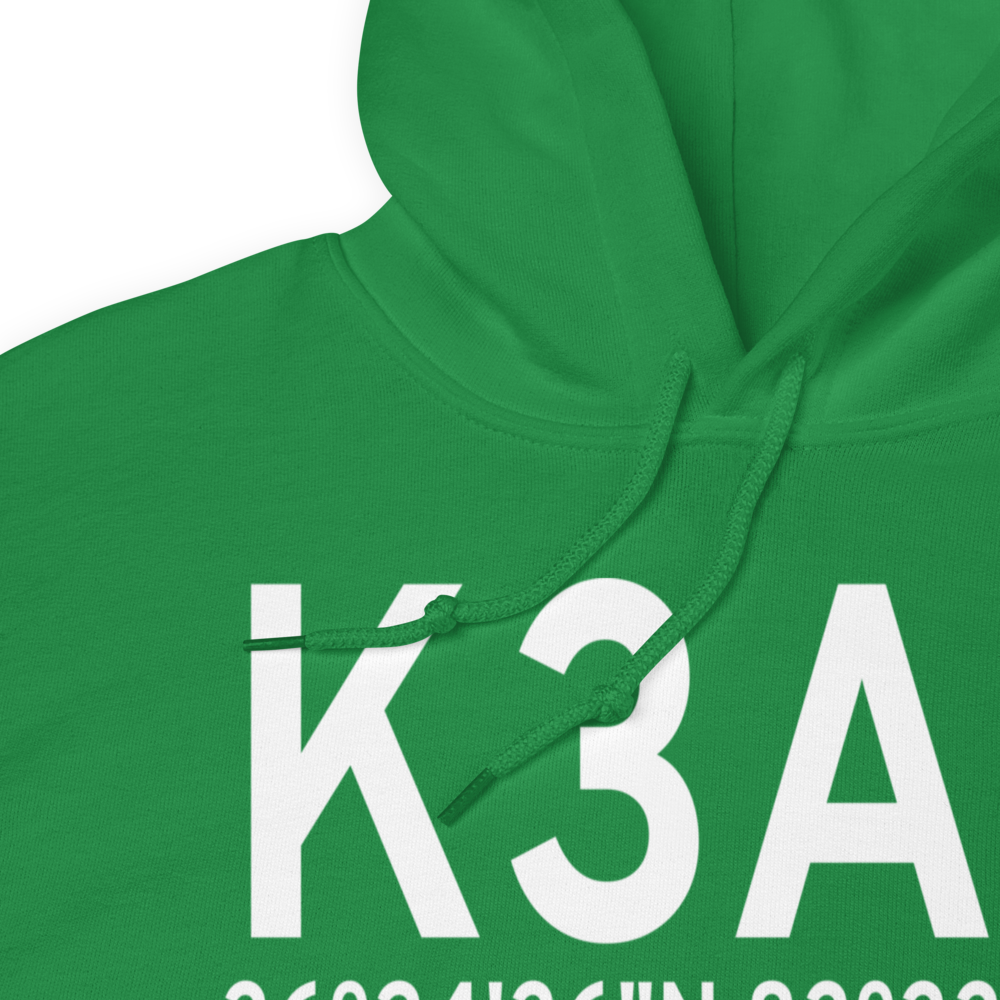 New Tazewell Municipal Airport (K3A2) ICAO Hoodie Sweatshirt 