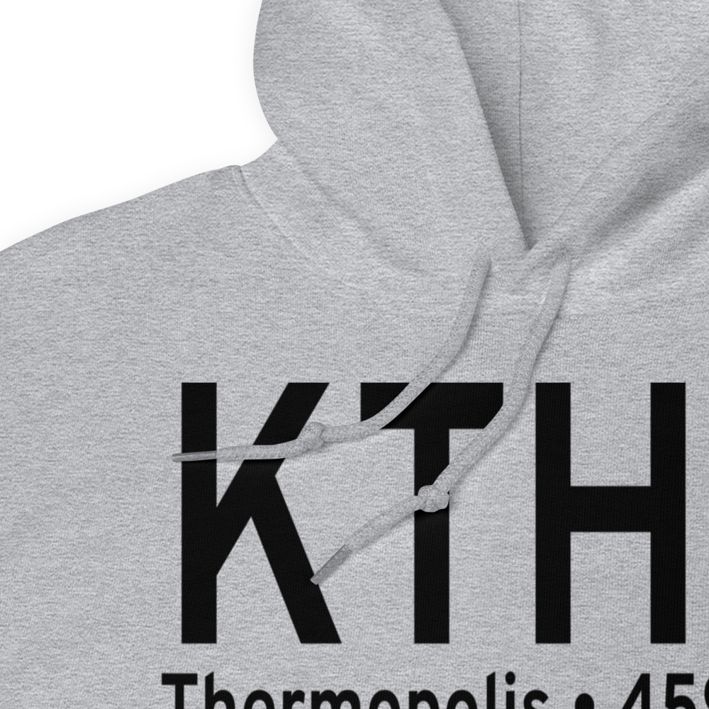 Hot Springs Co Thermopolis Municipal Airport (KTHP) ICAO Hoodie Sweatshirt 