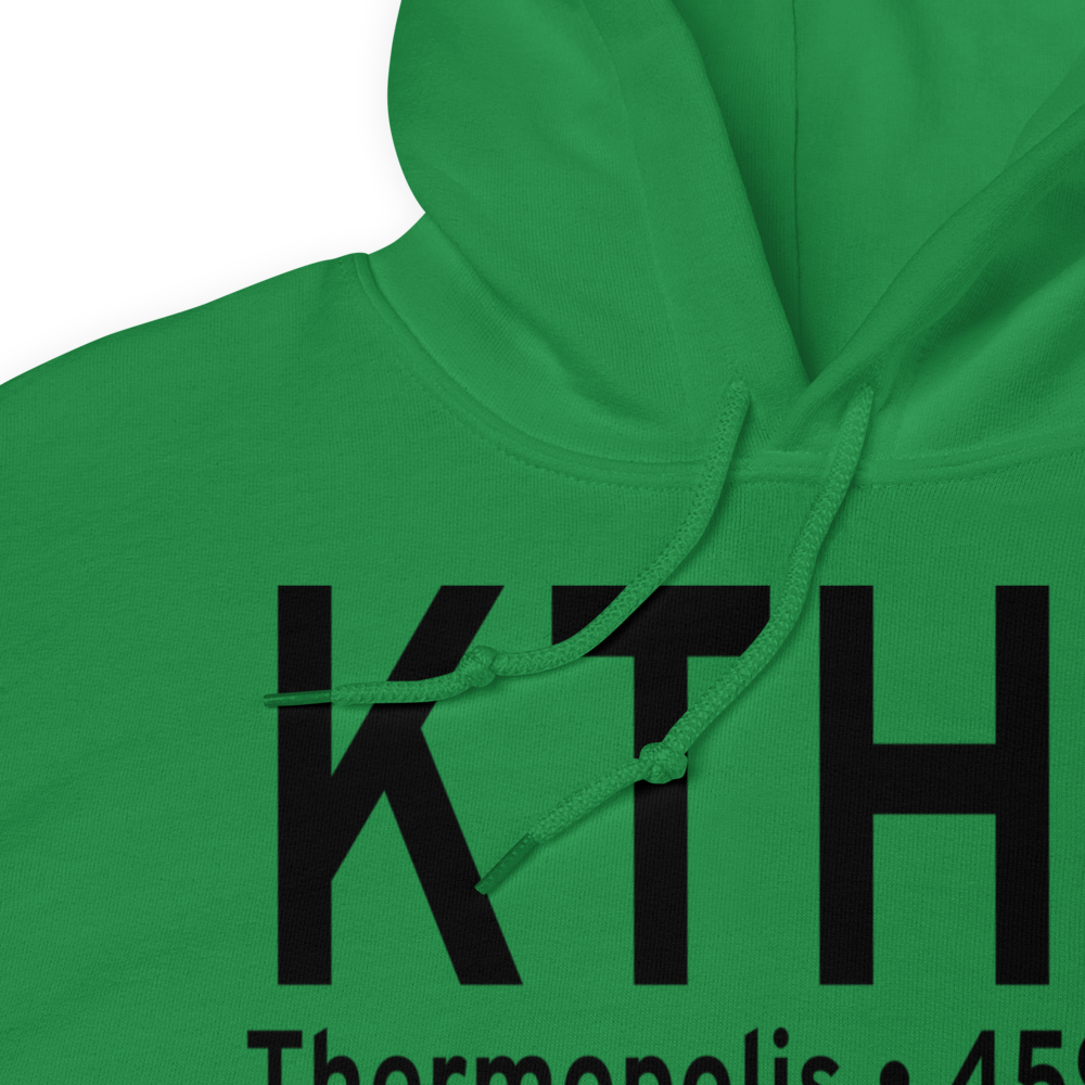 Hot Springs Co Thermopolis Municipal Airport (KTHP) ICAO Hoodie Sweatshirt 