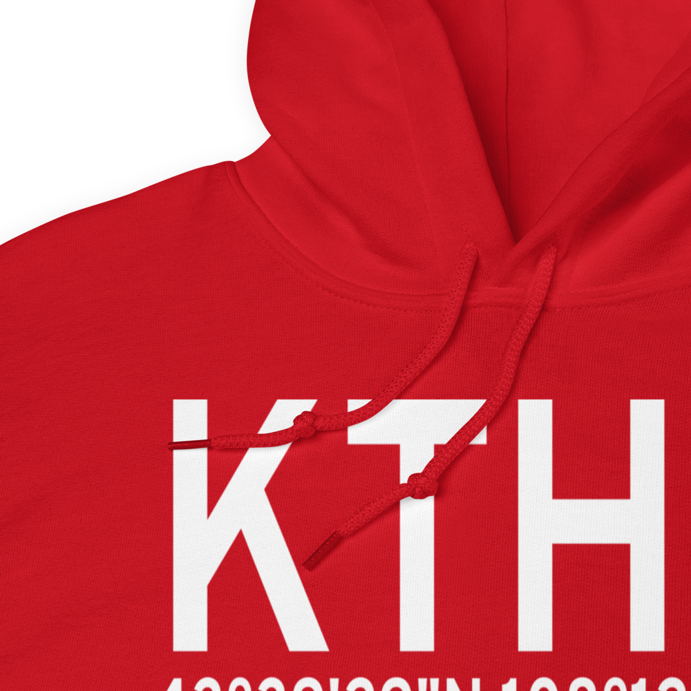 Hot Springs Co Thermopolis Municipal Airport (KTHP) ICAO Hoodie Sweatshirt 