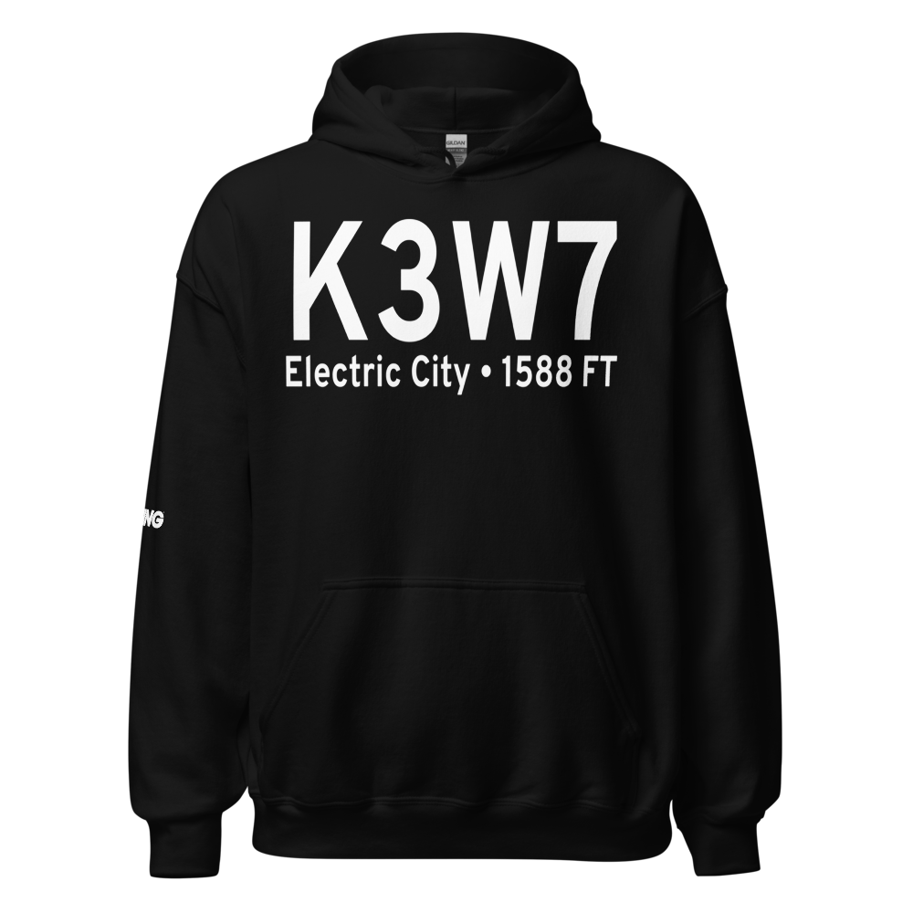 Grand Coulee Dam Airport (K3W7) ICAO Hoodie Sweatshirt 