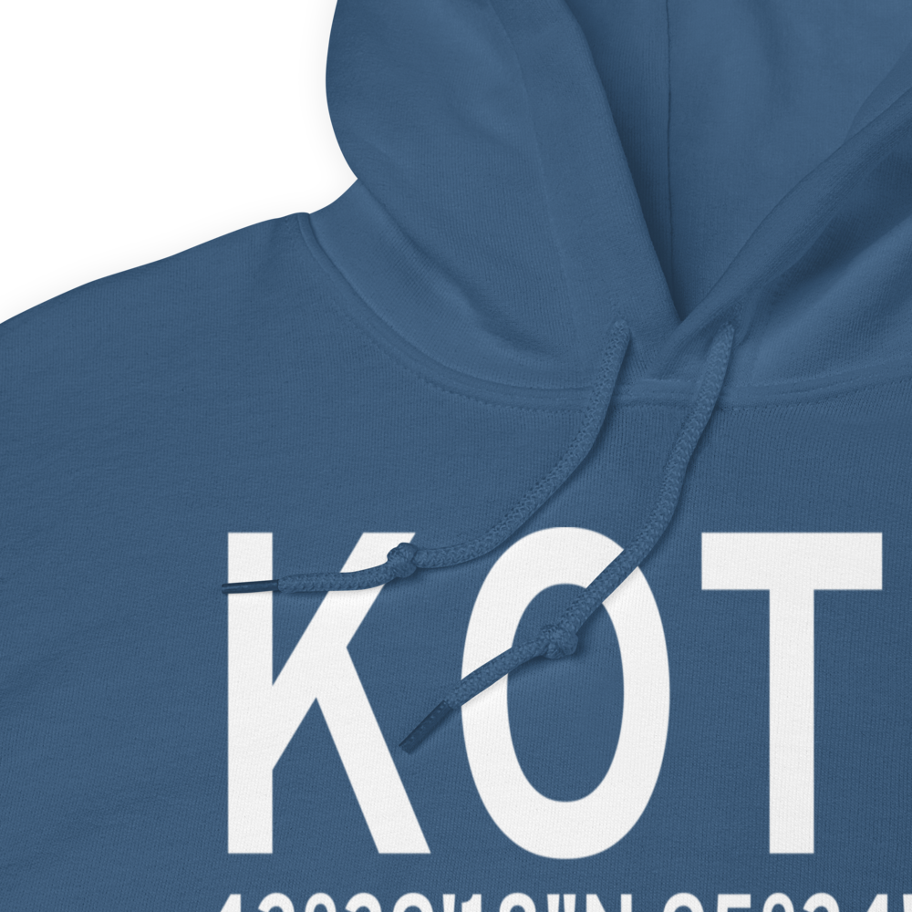 Worthington Municipal Airport (KOTG) ICAO Hoodie Sweatshirt 