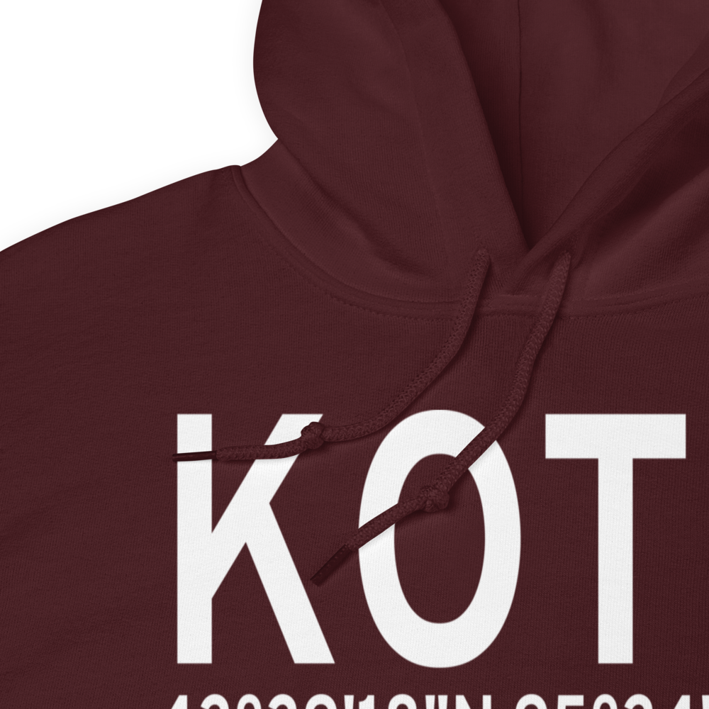 Worthington Municipal Airport (KOTG) ICAO Hoodie Sweatshirt 